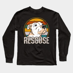 Recuse Pitbull - Love Dogs - Funny Dogs Long Sleeve T-Shirt